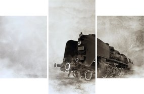 Kép - Vonat a ködben (90x60 cm)