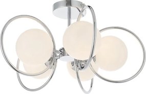 ENDON 93903 ORB Modern Mennyezeti Lámpa Króm, Opál G9 IP20