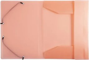 Gumis mappa, PP, A4, EXACOMPTA Chromaline Pastel, korall (EX55177E)