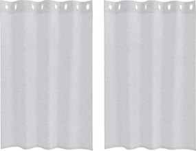 vidaXL Voile Függöny 2 pcs Világosszürke 140 x 140 cm Poliészter