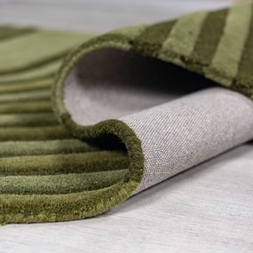 Zöld kézi szövésű gyapjú szőnyeg 150x240 cm Conway Retro – Flair Rugs