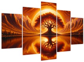 Kép – Fa a véres napban (150x105 cm)