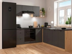 Sarokkonyha Junona Line 200 + 220 cm (bernstein tölgy + grafit). 1118358
