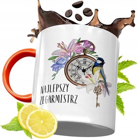 Narancssárga Bögre Óramesternek Ajándék fényképes nyomtatással