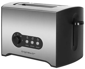 Aigostar - Kenyérpirító két lyukkal 900W/230V króm