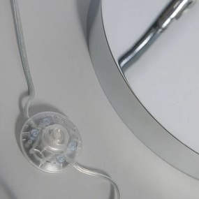 Modern króm ívlámpás állítható árnyékoló nélkül