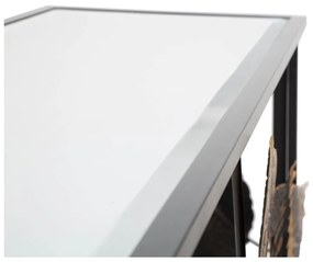 Fekete konzolasztal 42x112 cm Glam Dark – Mauro Ferretti
