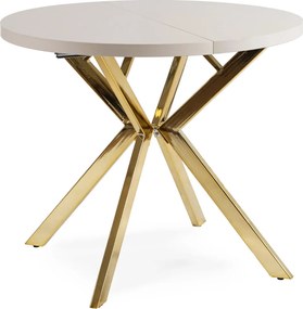 DORIAN asztal 80–160 cm, kasmír/arany