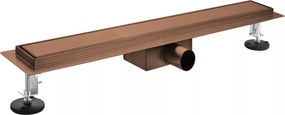 AREZZO design 2in1 800 mm-es rozsdamentes acél folyóka, szálcsiszolt bronz
