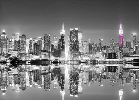 Kép - New York és a lila felhőkarcoló (70x50 cm)