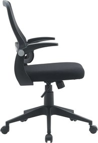 Fekete kárpitozott irodai szék Gilmore – Yes Everyday