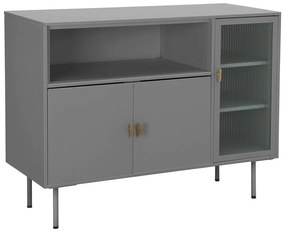 Szürke fém tálalószekrény 104x80 cm Rosalie – Støraa