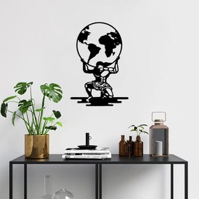Atlas fém fali dekoráció, 49×70 cm