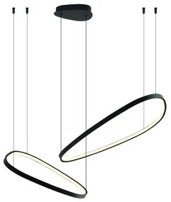 LED csillár kábelen MICHELLE LED/48W/230V 4000K fekete