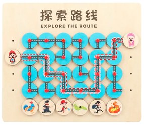 Erdei labirintus gondolkodásfejlesztő játék