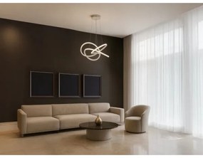 LED fényerőszabályozható, kábelen függesztett csillár LED/95W/230V 3000-6500K átm. 57 cm + távirányító