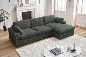 Zöld sarokkanapé Belair – Bobochic Paris