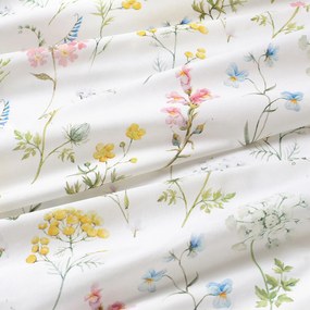 Goldea pamut drapéria deluxe - virágzó réti virágok 200x160 cm