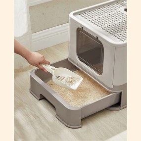 Összecsukható macska WC kihúzható tálcával Feandrea
