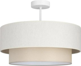 Felületre szerelhető NATIA csillár, 1xE27/60W/230V, átm. 45 cm, krémszínű