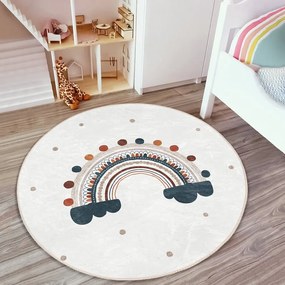 Krémszínű gyerek szőnyeg ø 120 cm Comfort – Mila Home