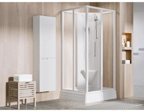 Ravak A007701120 - ANGELA négyzetes zuhanytálca 90×90 cm, fehér