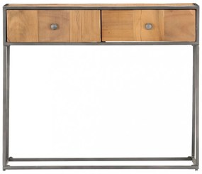 tömör újrahasznosított fa tálalóasztal 90 x 30 x 75 cm