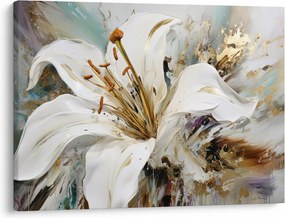 Kép - Absztrakció liliommal (70x50 cm)