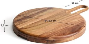 Fa vágódeszka sajtokhoz 46 x 36 cm Blera – Kave Home