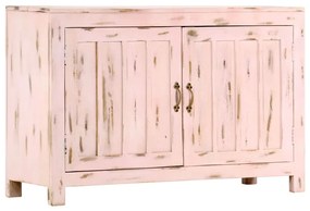világos rózsaszín tömör mangófa tálalószekrény 110 x 35 x 70 cm