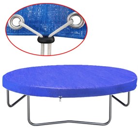 trambulin takaróponyva PE 360-367 cm 90 g/m²