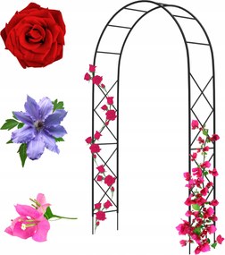 Kerti pergola fém boltív Classic rózsa tartó sundavilla clematis