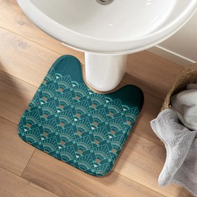 Petróleum színű fürdőszobai kilépő WC-hez 45x45 cm Imperia – douceur d'intérieur