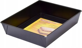 Sütőlap Forma nagy 28x23x6cm Fekete texturált acél non stick