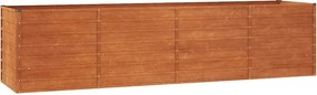 vidaXL rozsda színű corten acél kerti magaságyás 320 x 80 x 77 cm