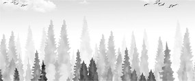 Kép - Erdei csúcsok (120x50 cm)