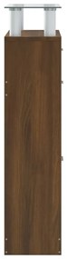 vidaXL barna tölgyszínű szerelt fa cipősszekrény 63x24x104 cm