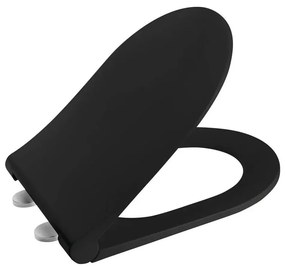 Sapho - WC-ülőke SoftClose AVVA SLIM matt fekete