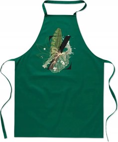 Konyhai Kötény zöld Betű Zsuzsa névvel Genzie FA_370_z