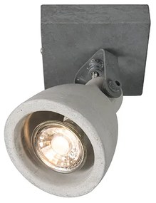 4 db-os ipari spotlámpa szett szürke beton 1-lámpás - Creto