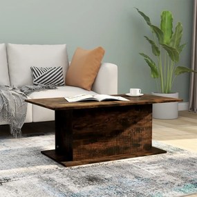Füstös tölgy színű fatermék dohányzóasztal 102x55,5x40 cm