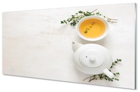 Üvegképek egy csésze tea 100x50 cm 2 fogas