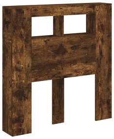 sonoma tölgy színű szerelt fa LED-es fejtámla 100x18,5x103,5 cm