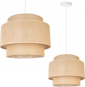 Függő Lámpa Mennyezeti Csillár Szimpla Lámpabúra Boho Juta Modern