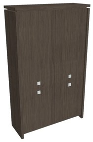 Verno magas szekrény 128 x 46 x 210 cm, osztva, antracit tölgy
