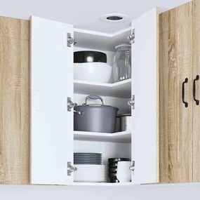 Fali konyhaszekrény Sonoma tölgy 57 x 57 x 80 cm Faanyag