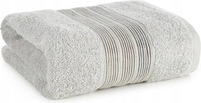 Fürdőlepedő 50X90 ezüst, vízszintes csíkokkal, bordó