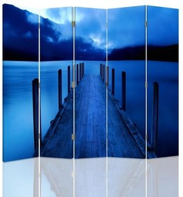 Gario Paraván Kék híd Méret: 180 x 170 cm, Kivitelezés: Forgó paraván 360°