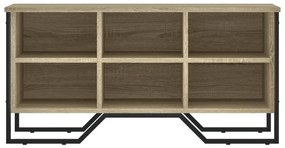 sonoma tölgy színű szerelt fa cipőszekrény 90 x 38 x 45,5 cm