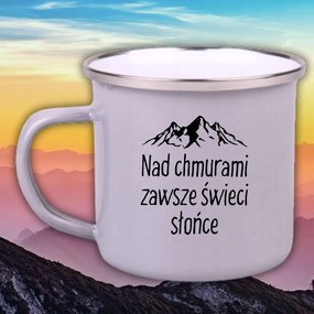 Zománcozott Acél Bögre Vicces Ajándék A Felhők Felett